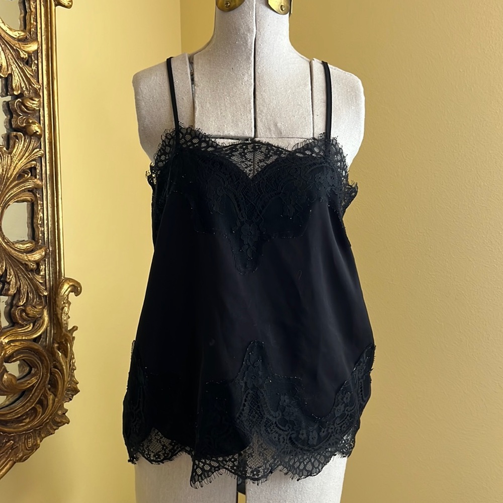 Storia Black Lace Trim Cami